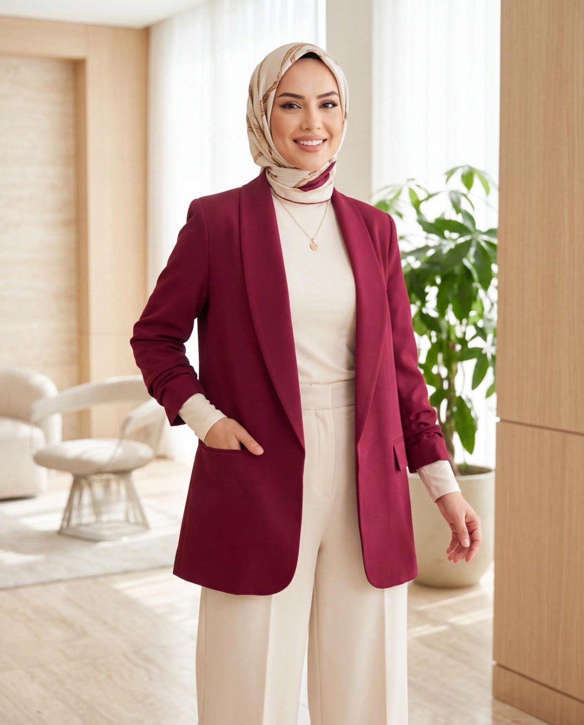 KOL BÜZGÜLÜ ŞAL YAKA  BLAZER CEKET