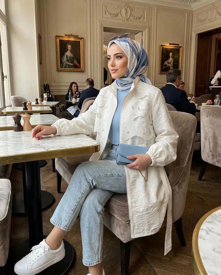KAP CEKET BRODE İŞLİ FERMARLI ASTARSIZ KAP - Resim 3