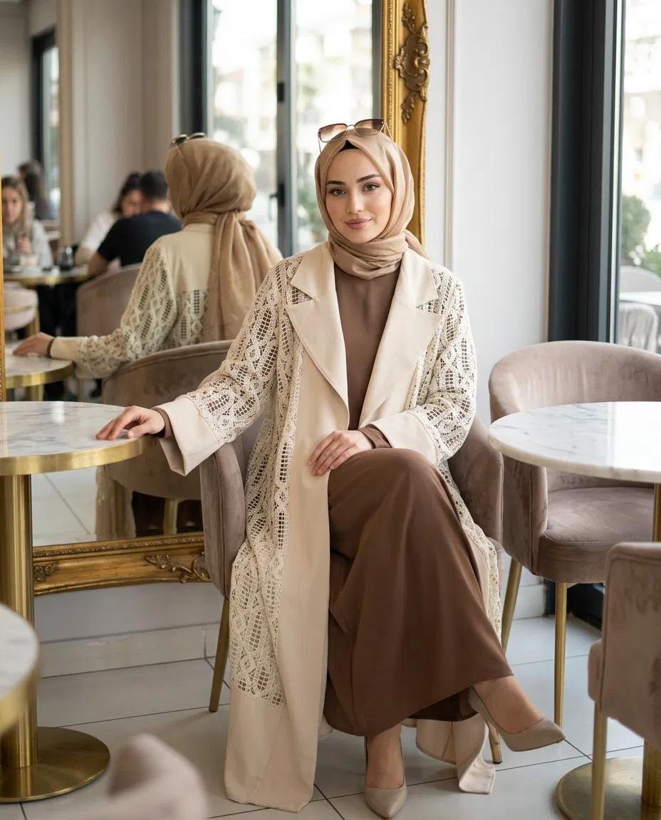 B B ERKEK YAKA GÜPÜR ABAYA - Resim 3